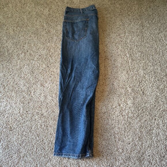 Levis 550 W42 L30 Distressed Blue Denim Jeans - Picture 7 of 14